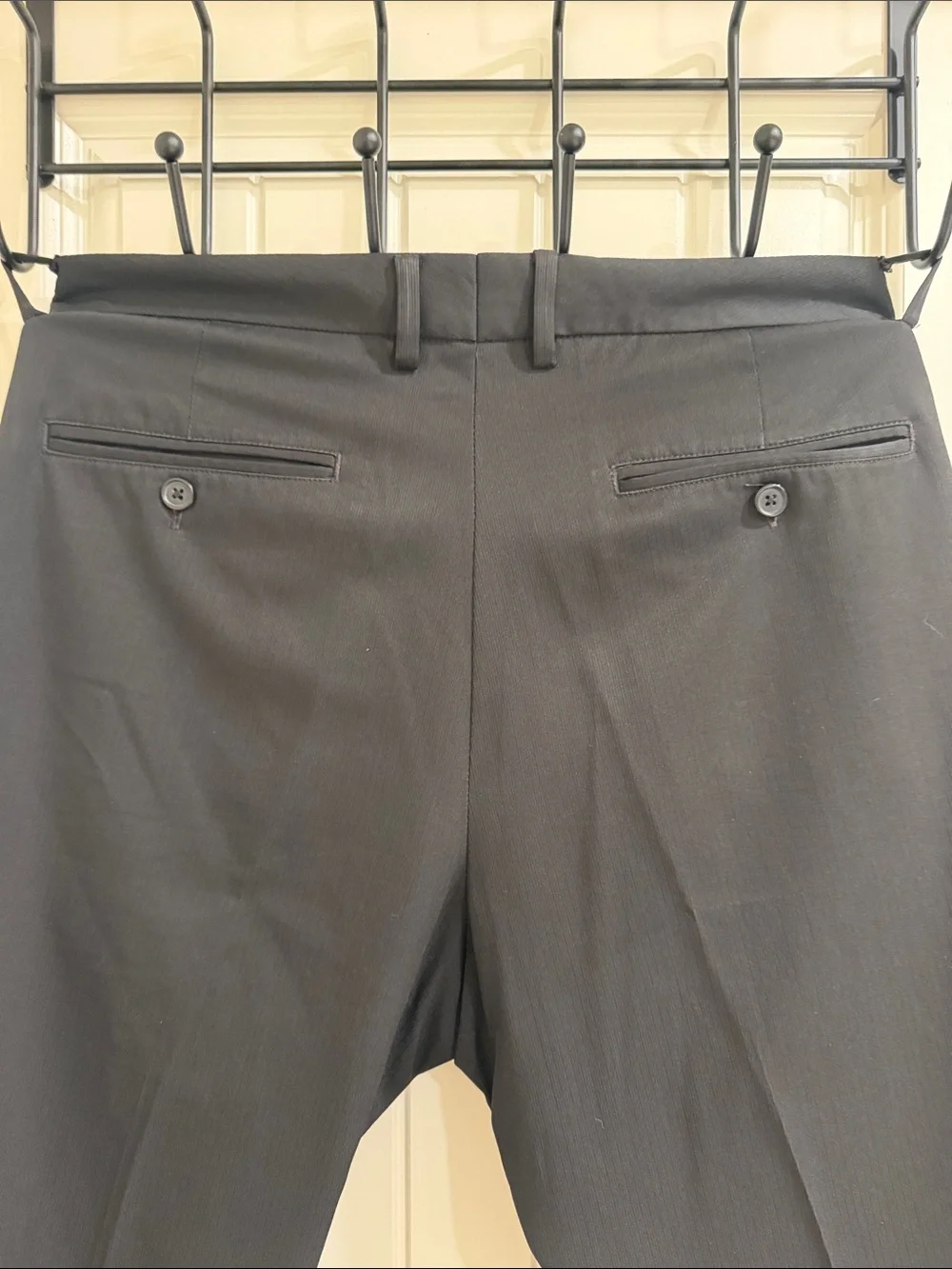 Kenneth Cole New York Black Dress Slacks - Flat Front
